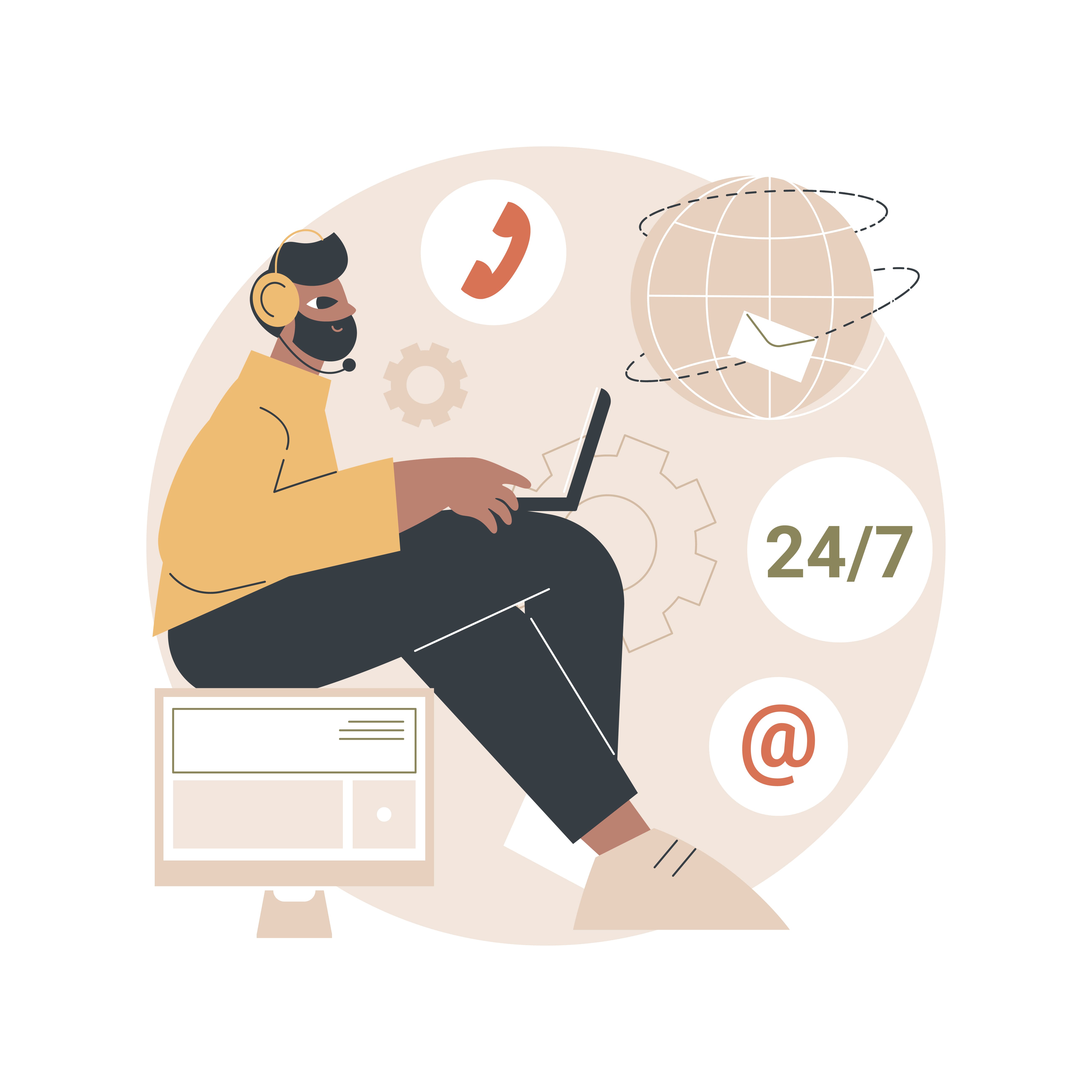 Contact Us Illustration