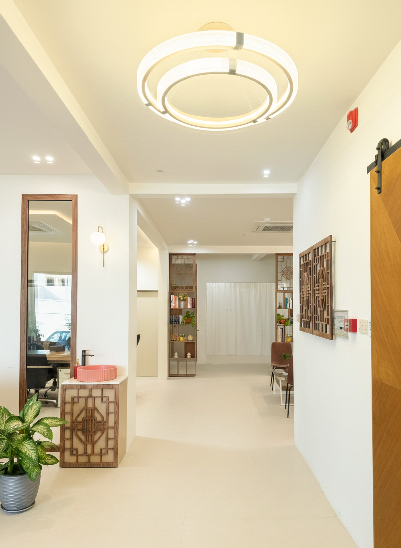 Office Remodeling Project Riyadh - open plan layout by Hanjin E&T