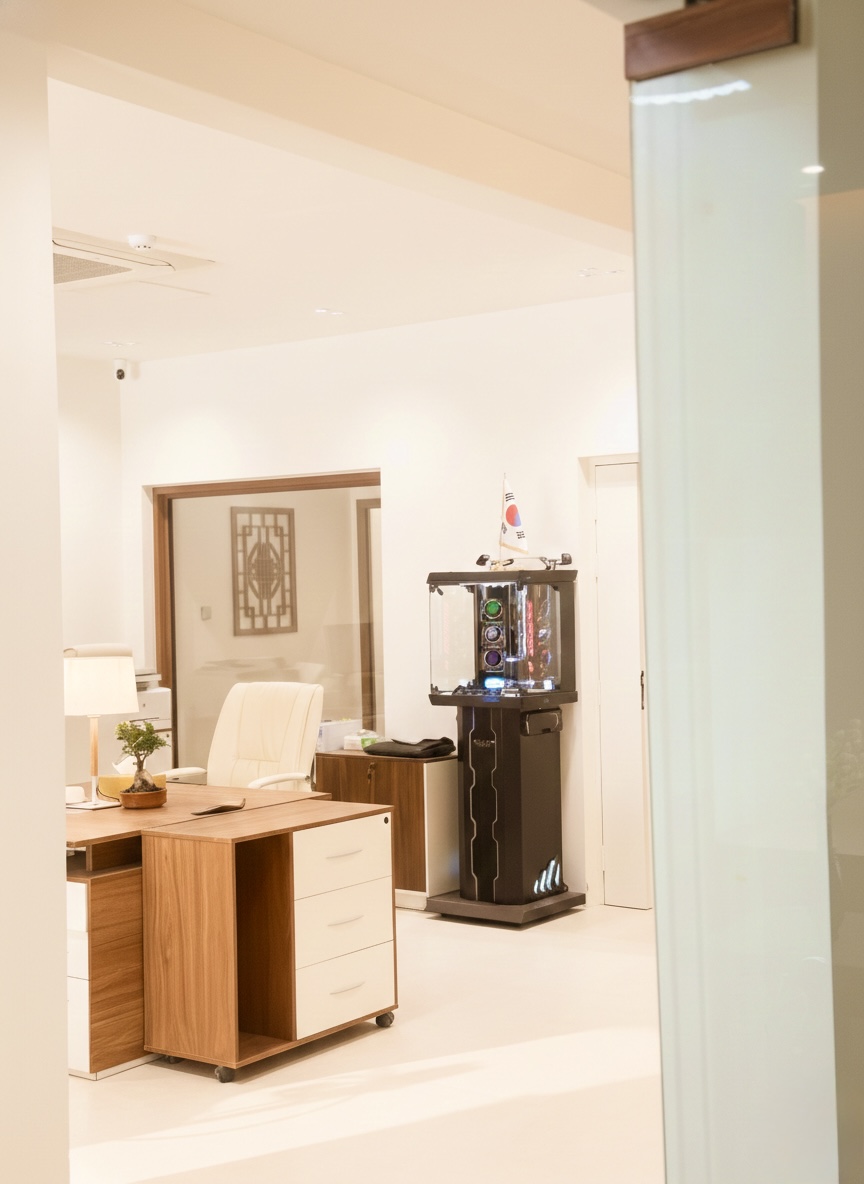 BEMS office completed hallway design Riyadh